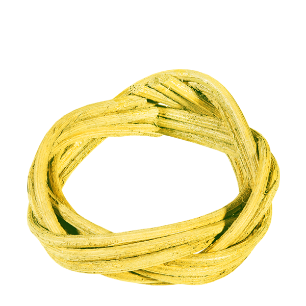 Serviettenring Rattan Gelb mieten