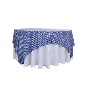 Tischdecke Bauernkaro Dunkelblau 260×260 cm mieten München